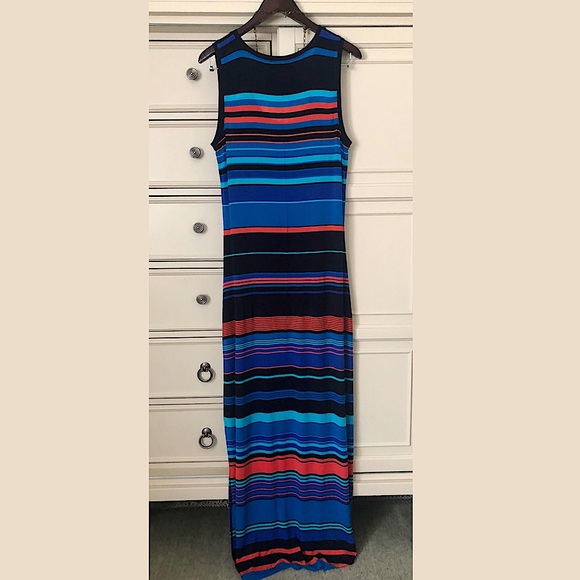 DRESS BARN Sleeveless Striped Maxi Dress - Picture 4 of 16